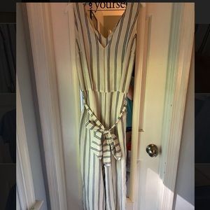 striped jumpsuit